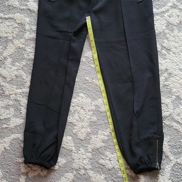 Joie Black Charlet Crepe Jogger Pants Medium New